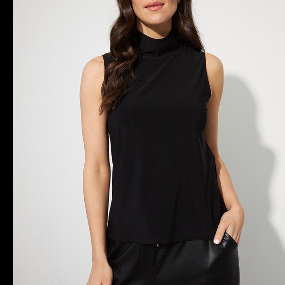 Ann Taylor Black Sleeveless Muscle Tee